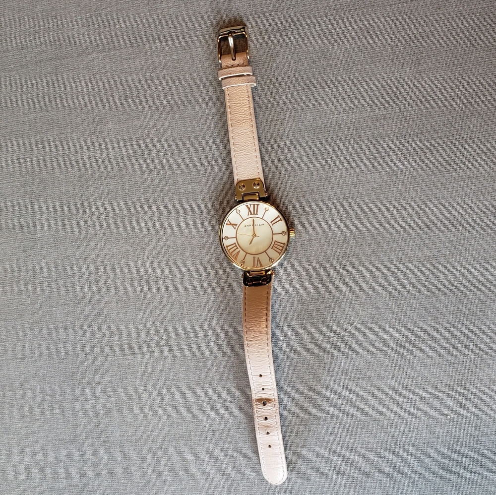 Anne Klein mother of pearl watch